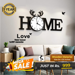 Home Clock with White Dail