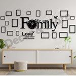We are Family clock with Frames