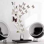 Acrylic Mirror Butterflies(16 pieces)